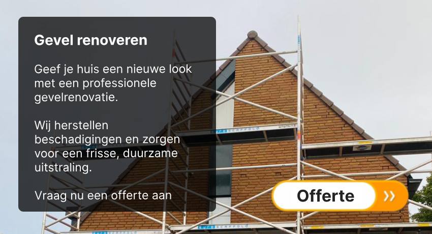 Totaaloplossing renovatie buitenkant huis met gecombineerde dak en gevelrenovatie