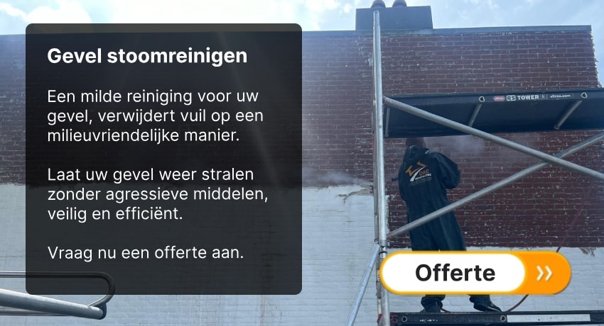 Ecologische gevelreiniging met stoomreinigen als duurzame methode voor gevelonderhoud